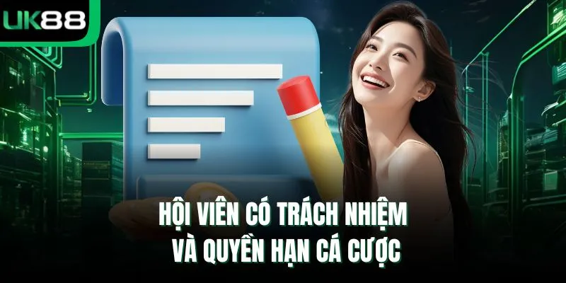 Hội viên có trách nhiệm và quyền hạn cá cược