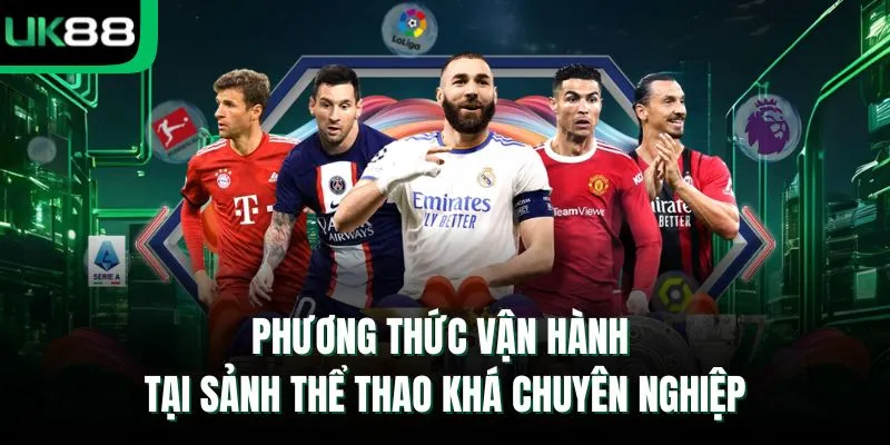 Phương thức vận hành tại sảnh thể thao khá chuyên nghiệp